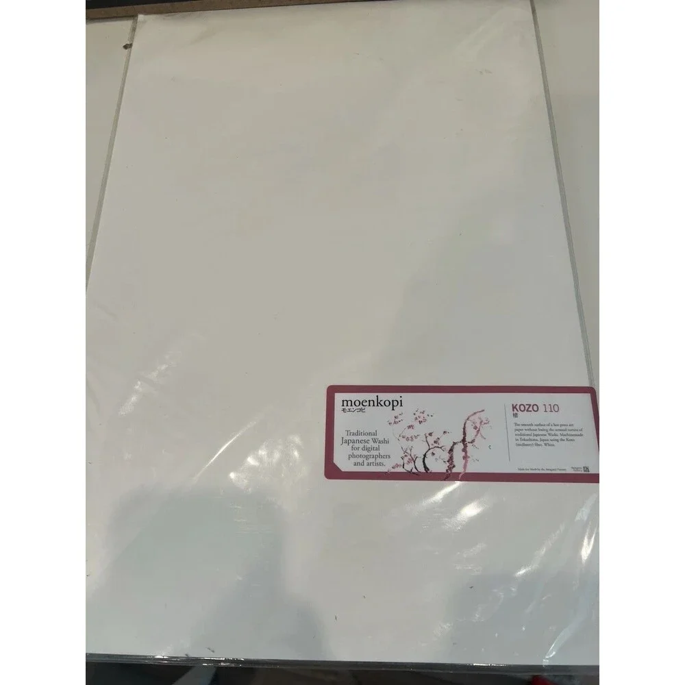 Awagami Factory A3+ Moenkopi Kozo 110 Paper White 13x19 in 10 Sheets 110gsm